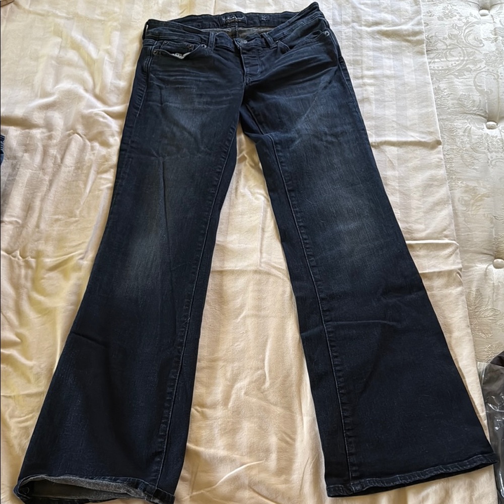 Lucky Brand Blue Flare Wide Leg Jeans